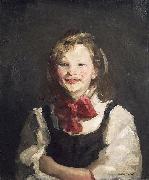 Robert Henri Laughing Girl oil on canvas